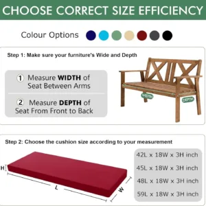 outdoor bench cushion 6