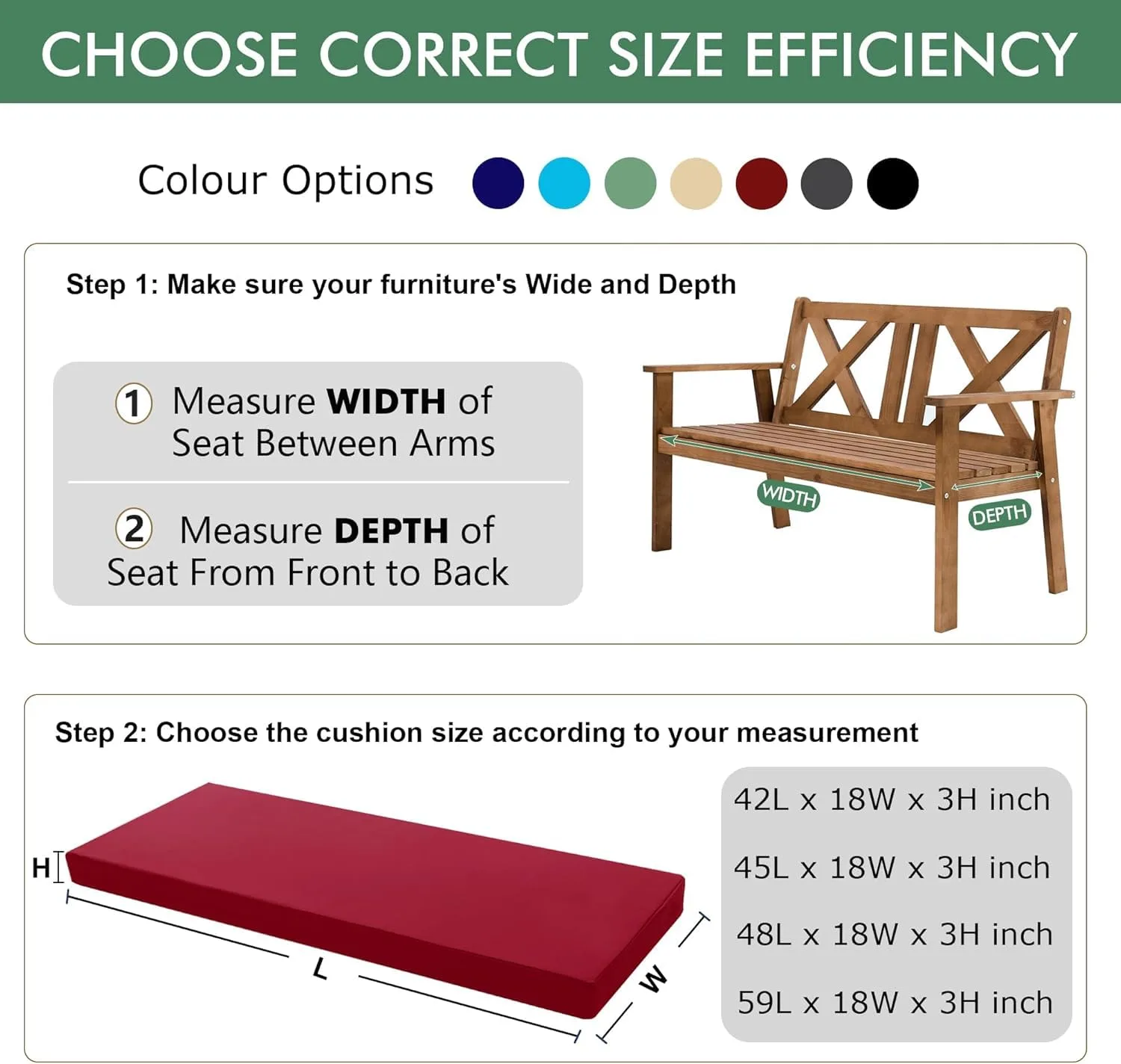 outdoor bench cushion 6