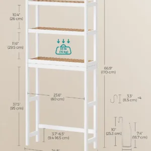 over toilet storage 3 tier 3