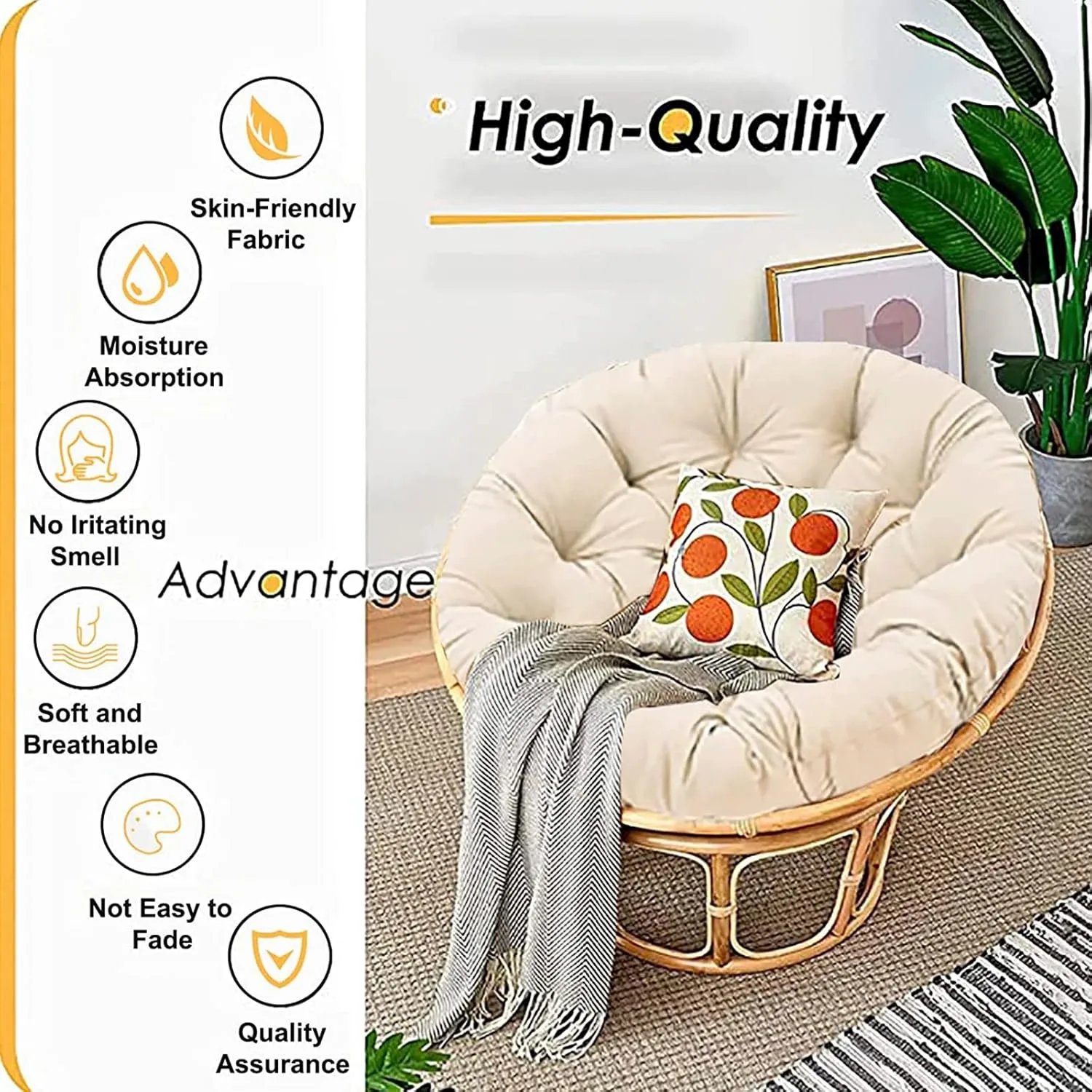 papasan chair cushion round 2