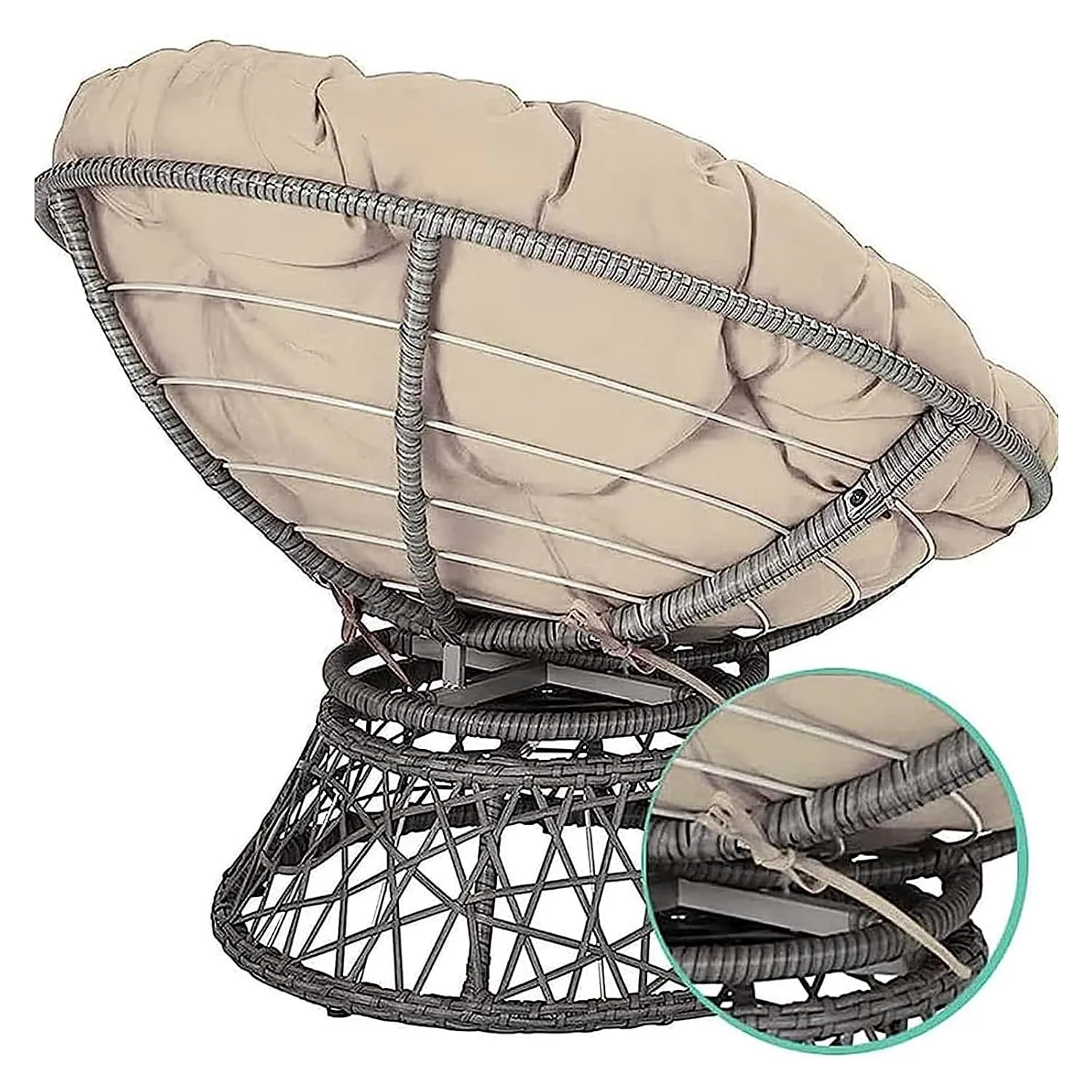 papasan chair cushion round 4