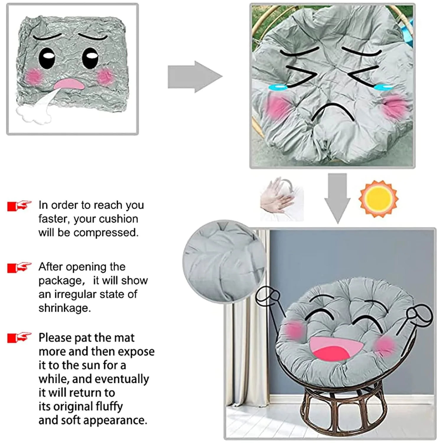 papasan chair cushion round 5