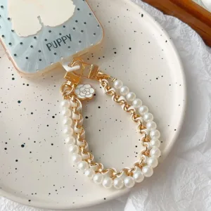 pearl beaded phone chain 1