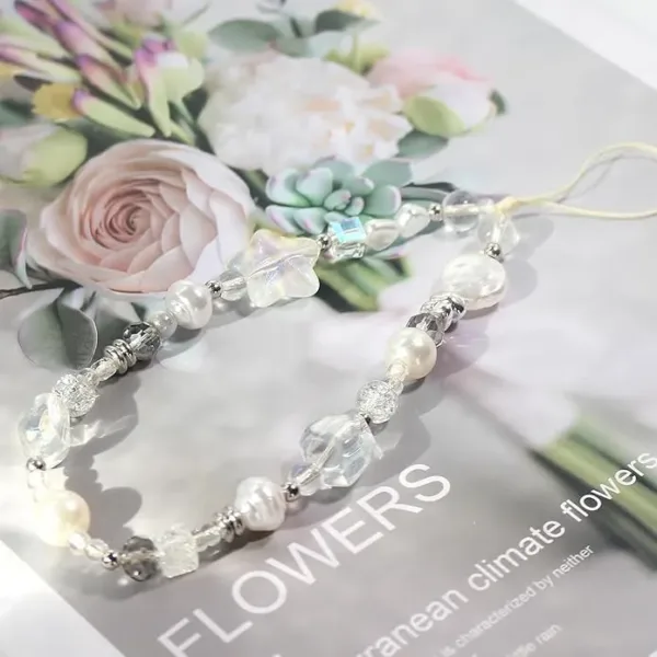 pearl phone charm strap 2