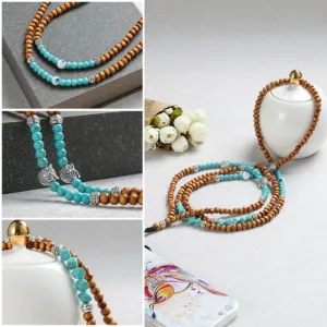 phone lanyard boho beads 2