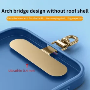 phone lanyard patch metal 3