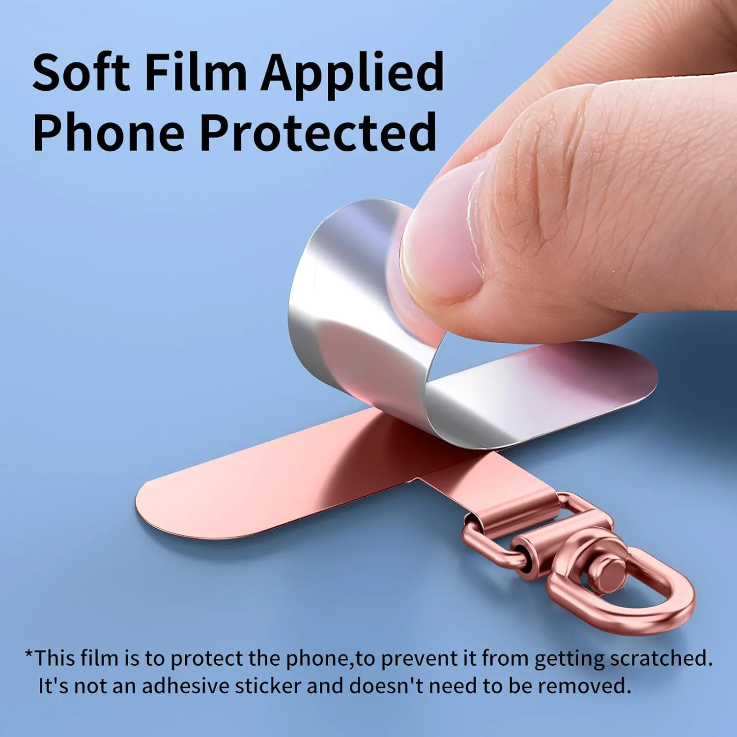 phone lanyard patch metal 5