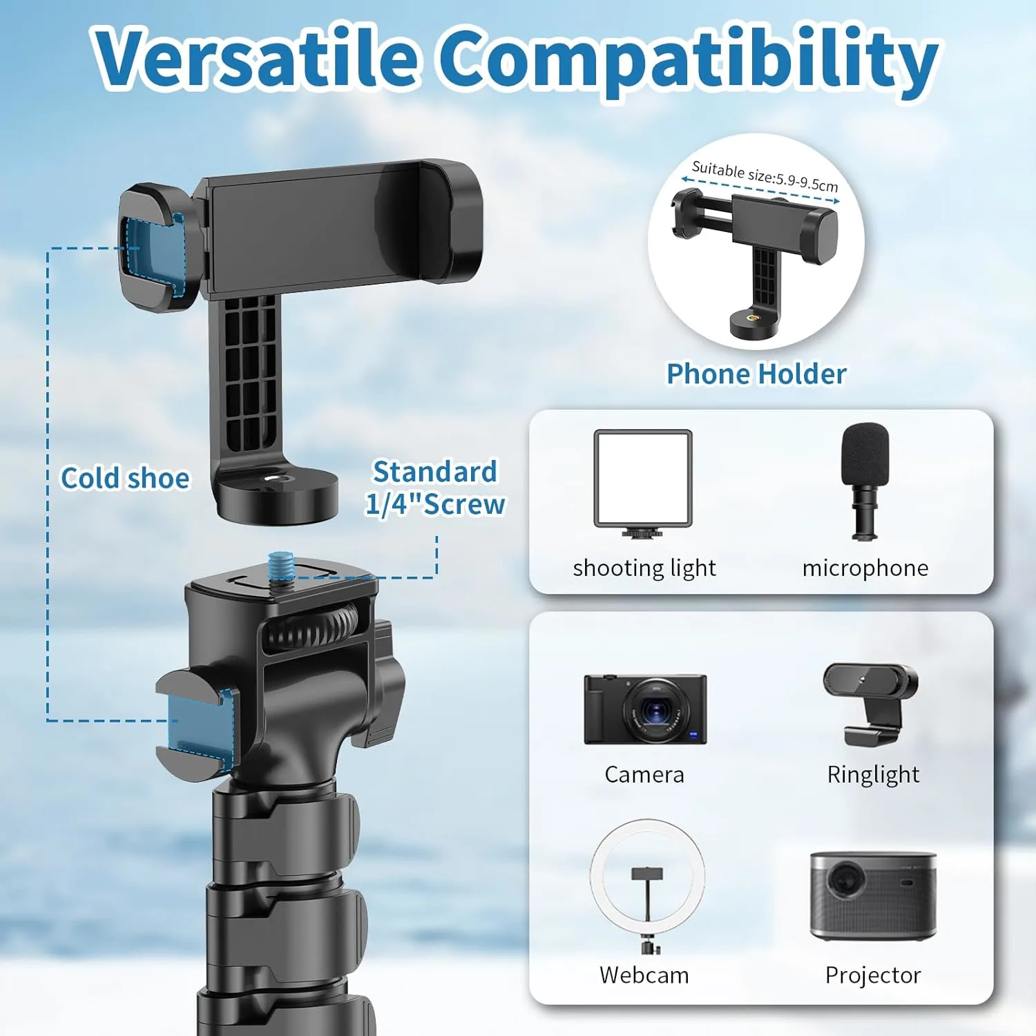 phone tripod remote holder 2