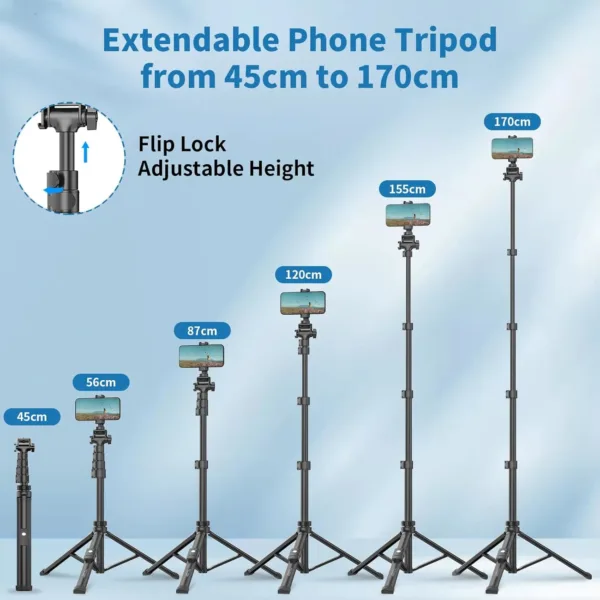 phone tripod remote holder 4