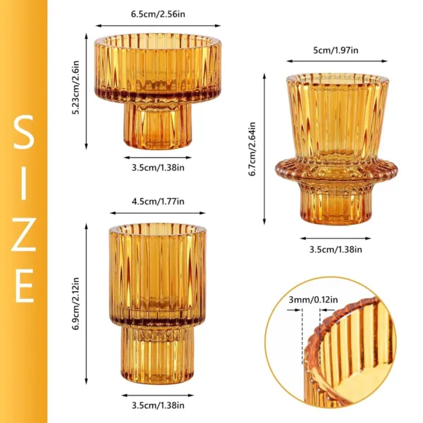 pink crystal candle holder 2