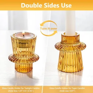 pink crystal candle holder 3