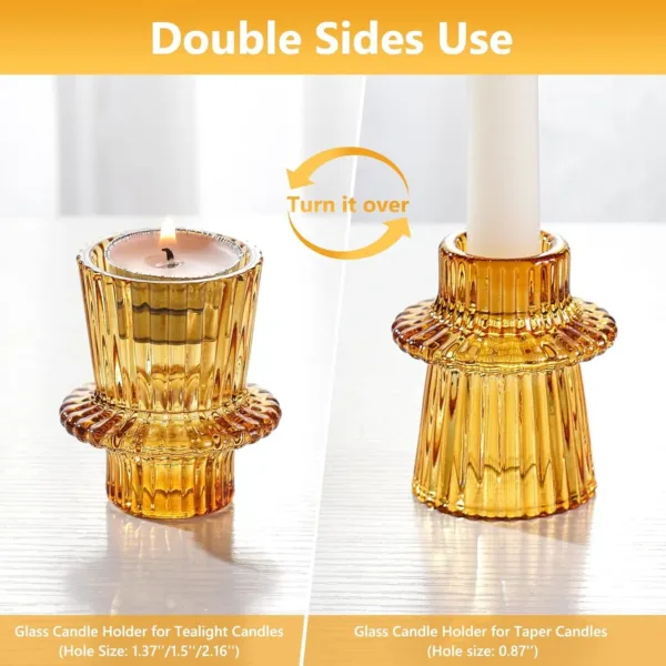 pink crystal candle holder 3