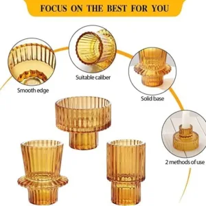 pink crystal candle holder 4