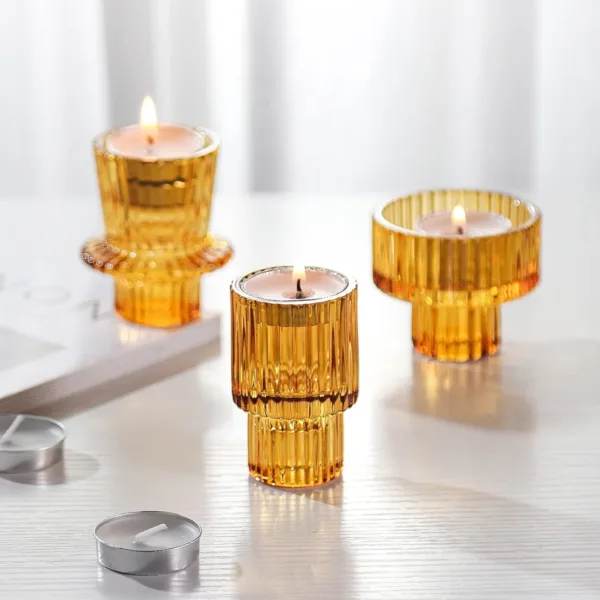 pink crystal candle holder 5