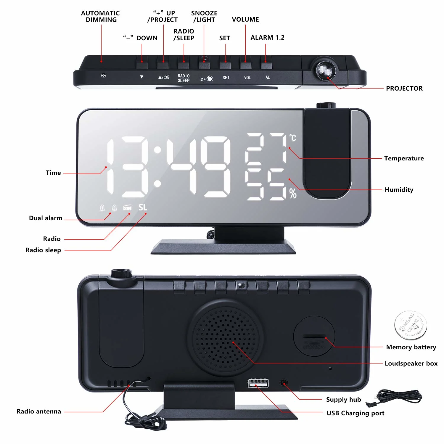 projection alarm clock 3