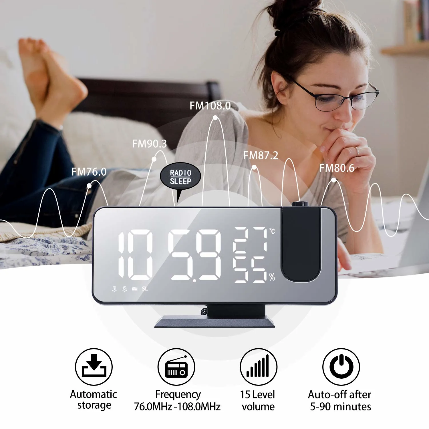 projection alarm clock 4