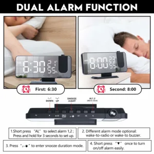 projection alarm clock 6