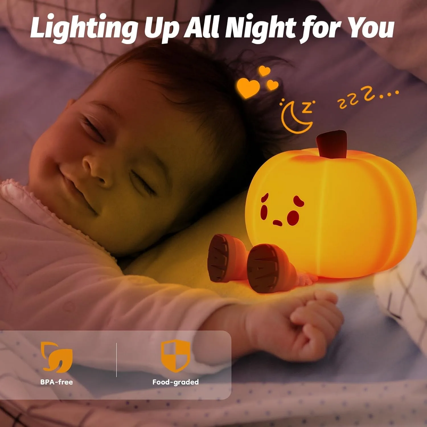 pumpkin night light kids 2