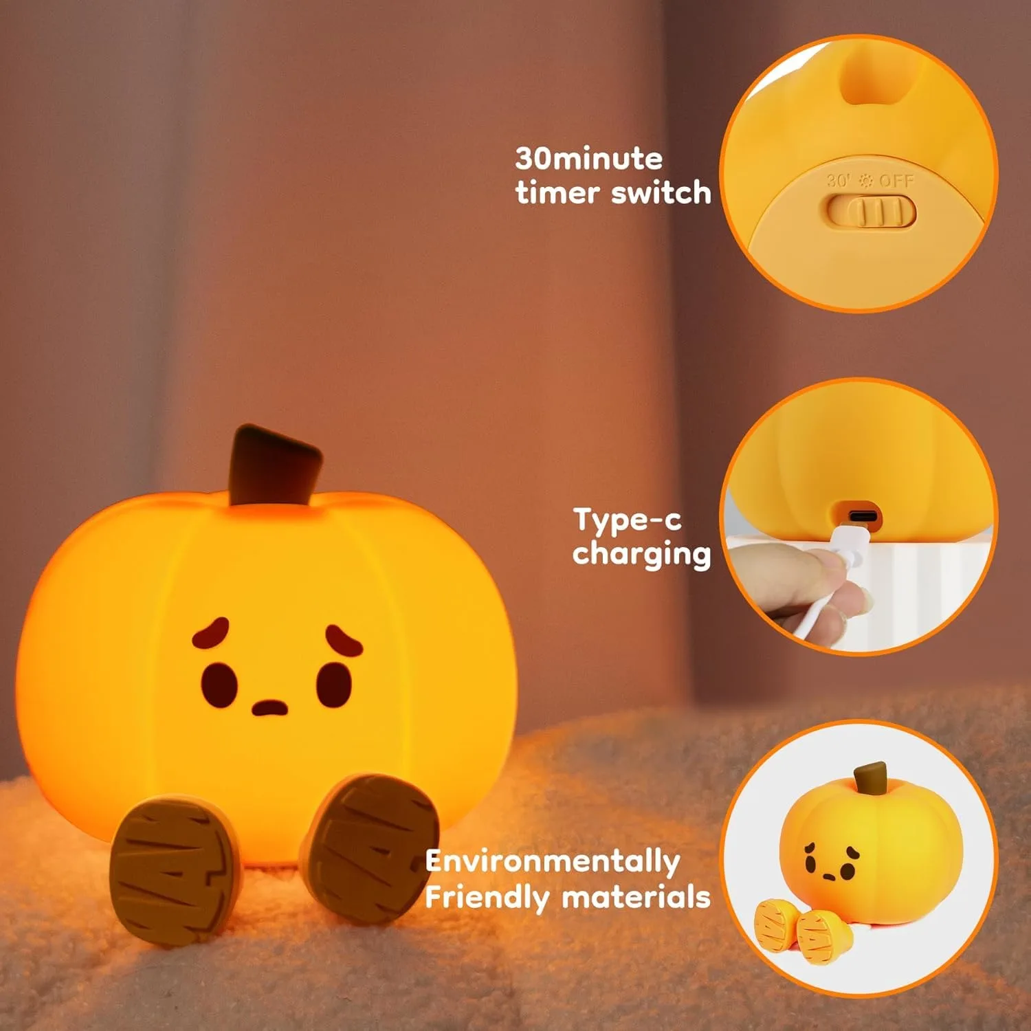 pumpkin night light kids 4