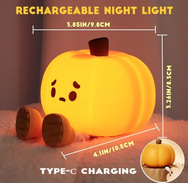 pumpkin night light kids 6