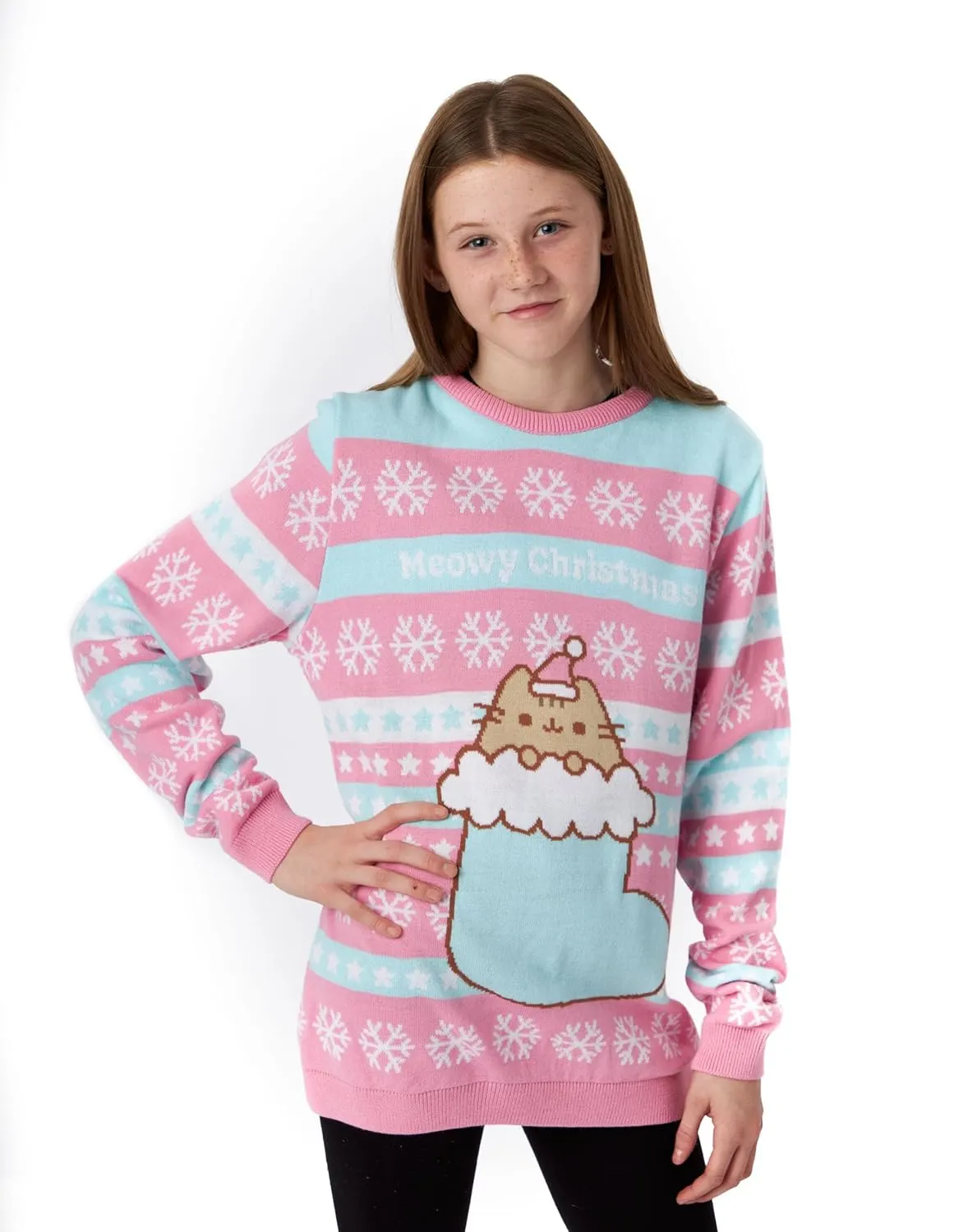pusheen christmas jumper girls 1