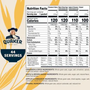 quaker instant oatmeal 7