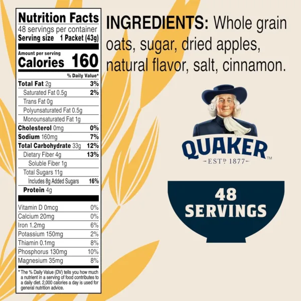 quaker instant oatmeal apples 2