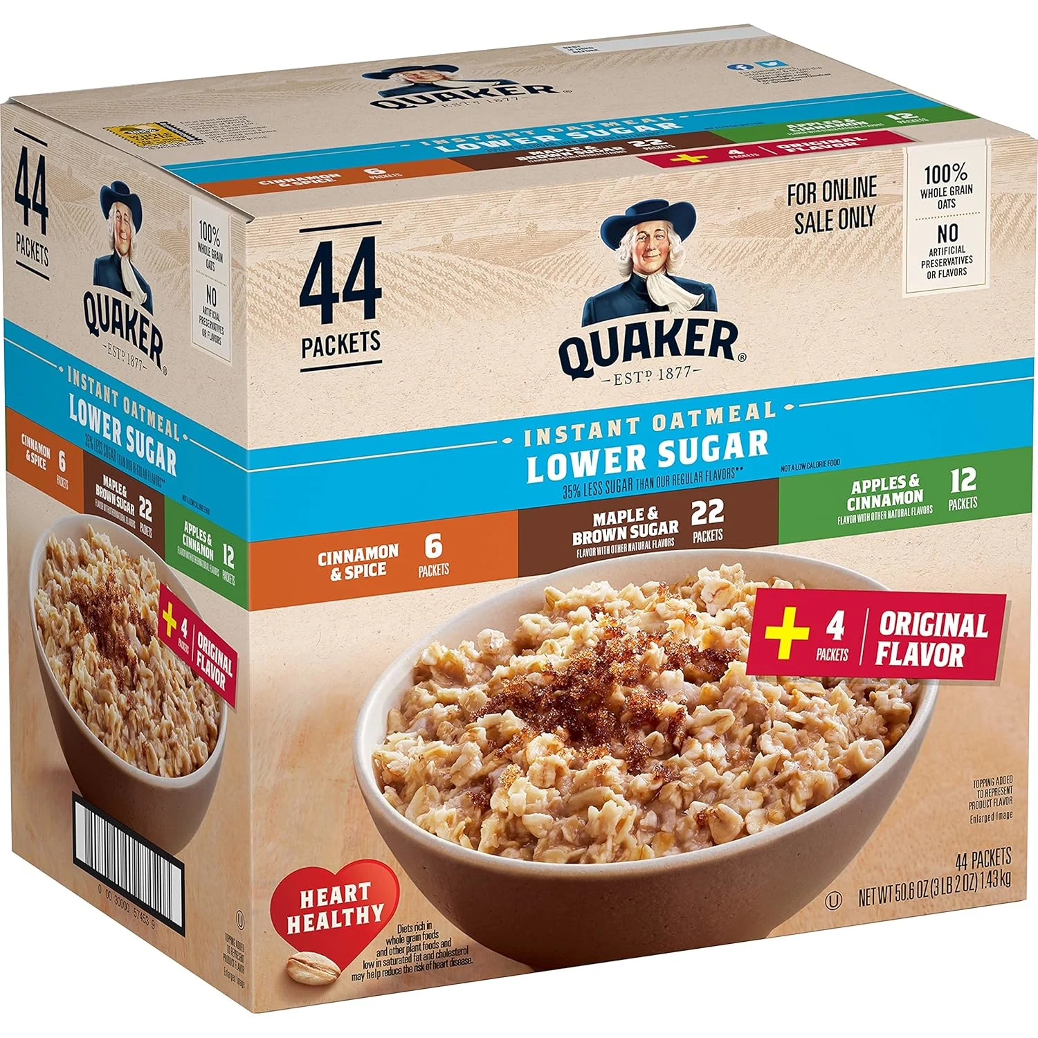 quaker instant oatmeal apples 6