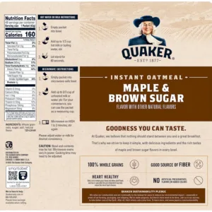 quaker instant oatmeal maple 2