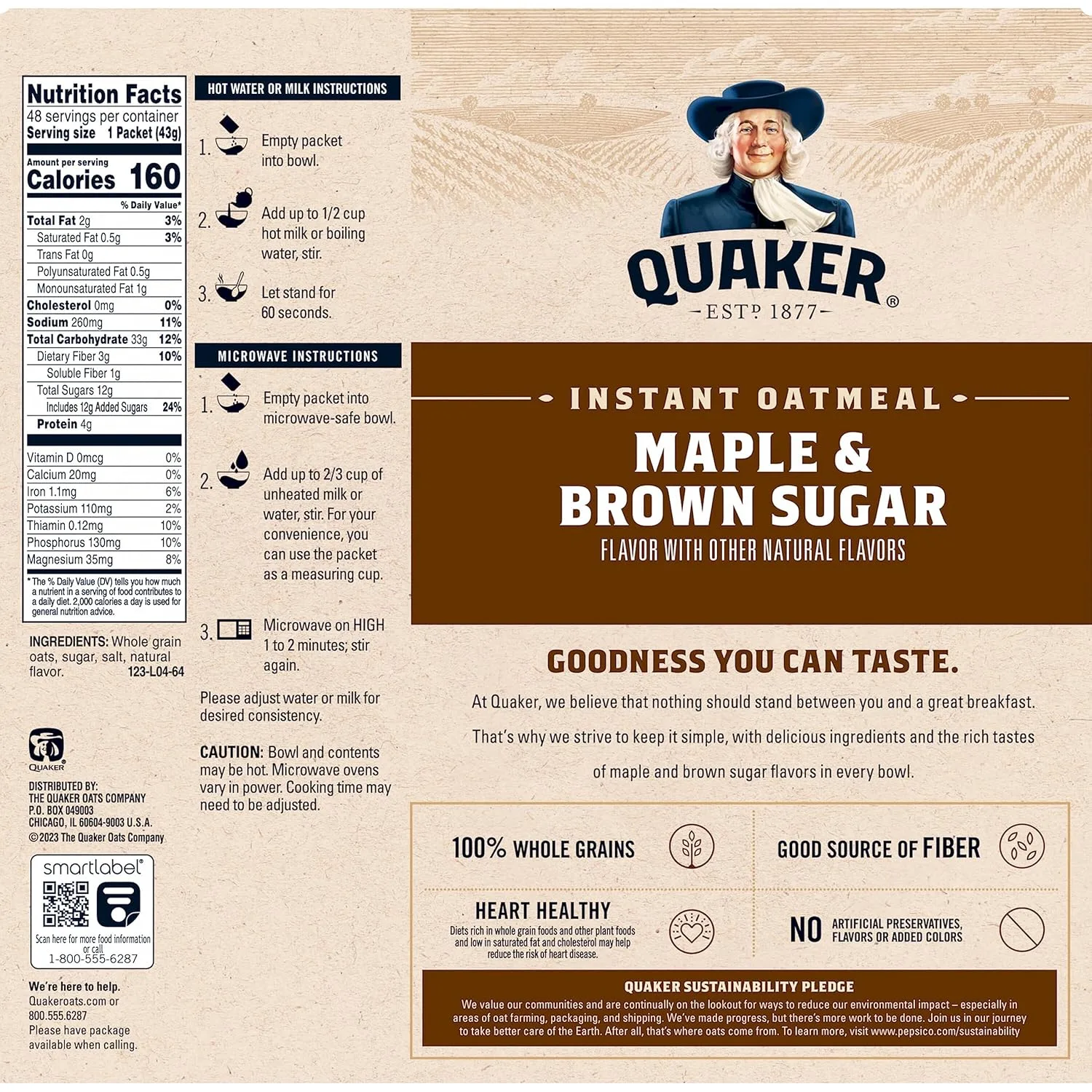quaker instant oatmeal maple 2