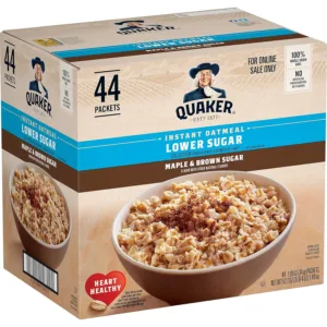 quaker lower sugar oatmeal 1