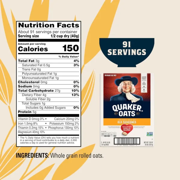 quaker old fashioned oats 2