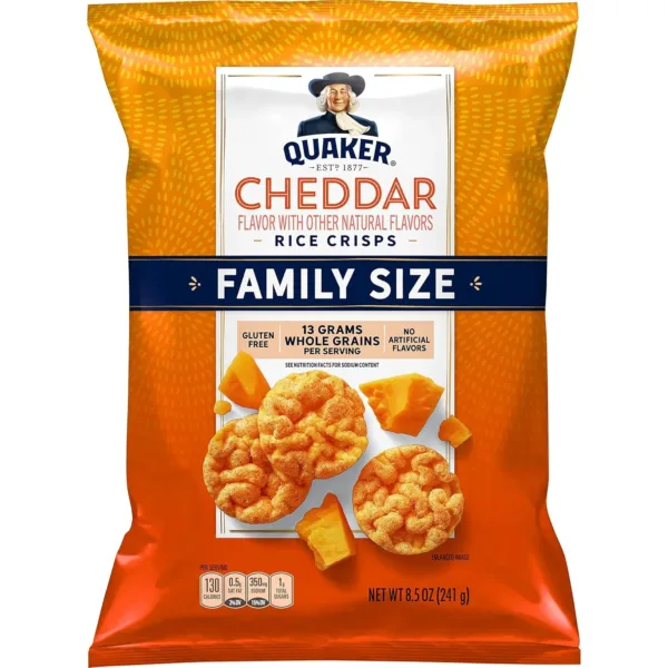 quaker rice crisps cheddar 1