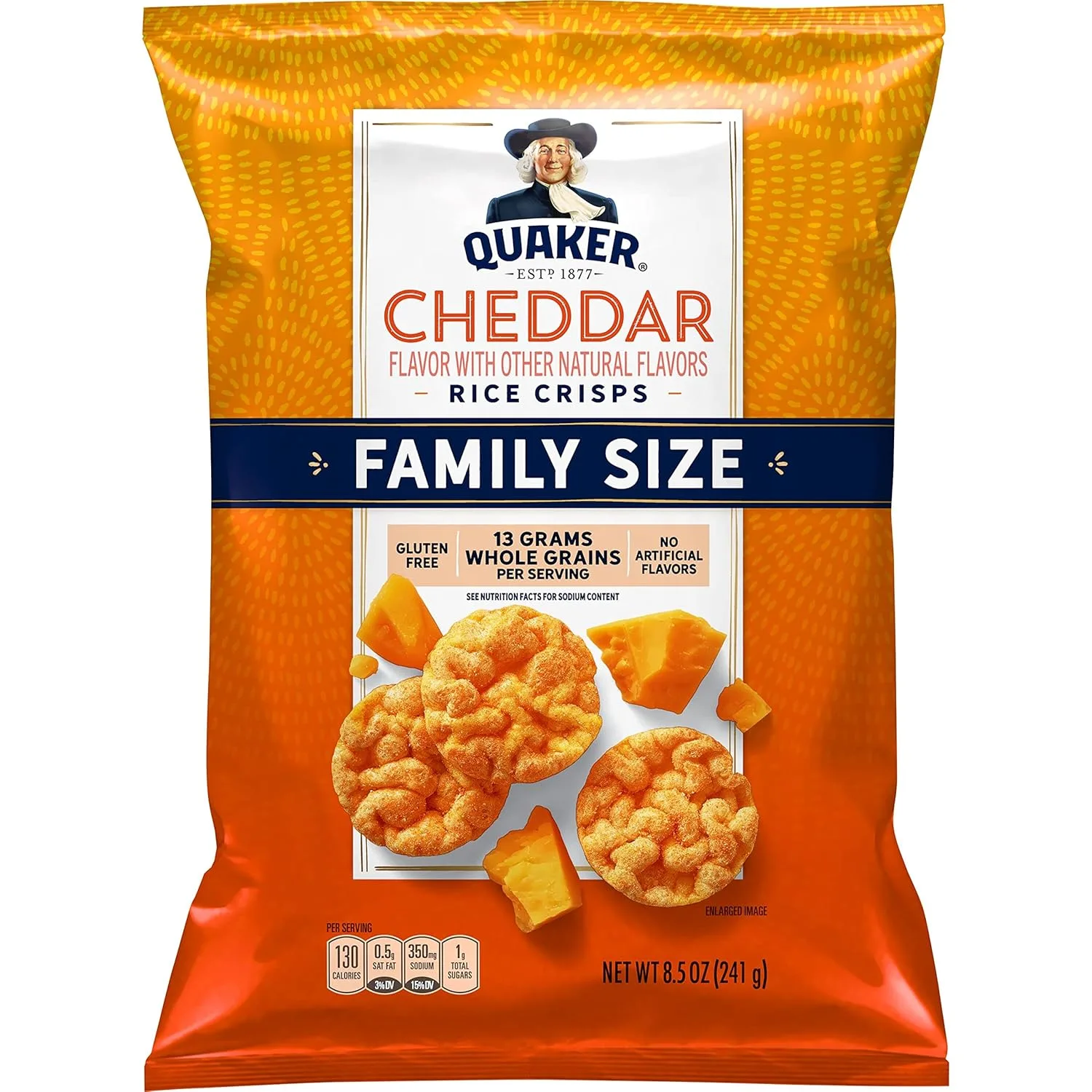 quaker rice crisps cheddar 1
