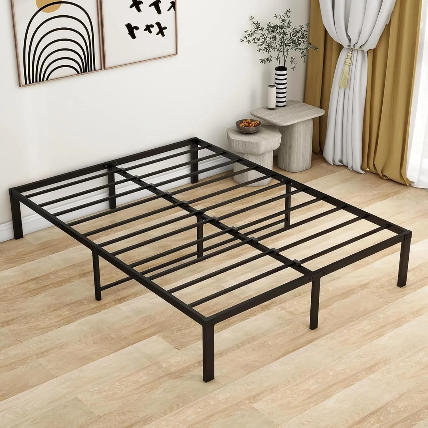 queen bed frame metal 1