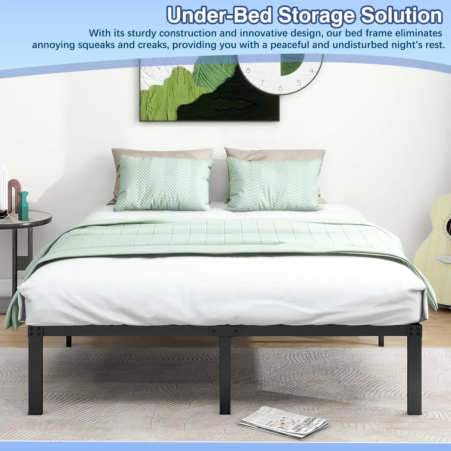 queen bed frame metal 6