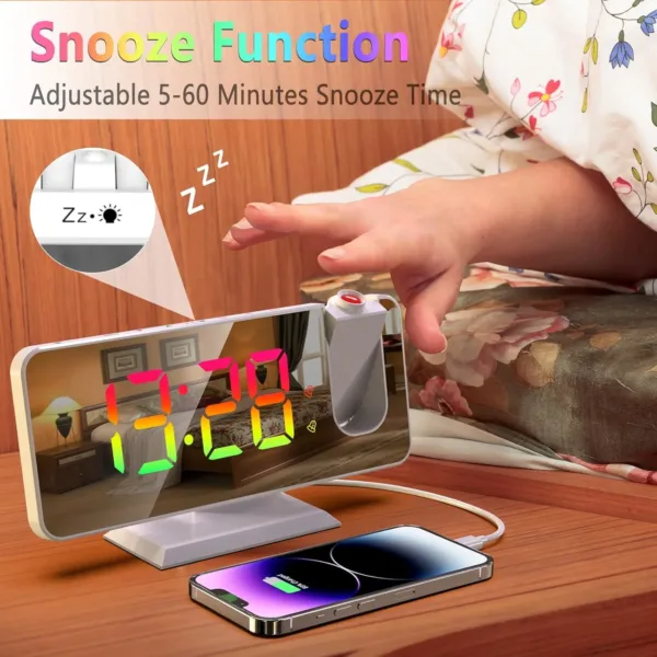 rgb projection alarm clock 3
