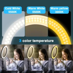 ring light tripod phone 3