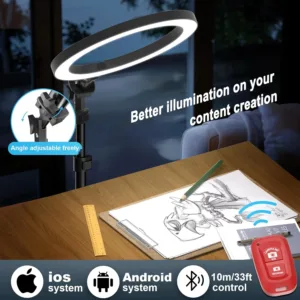 ring light tripod phone 4