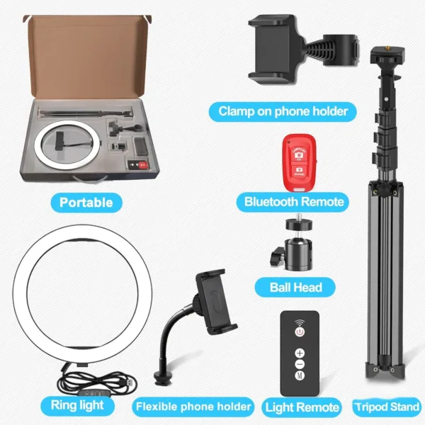 ring light tripod phone 6