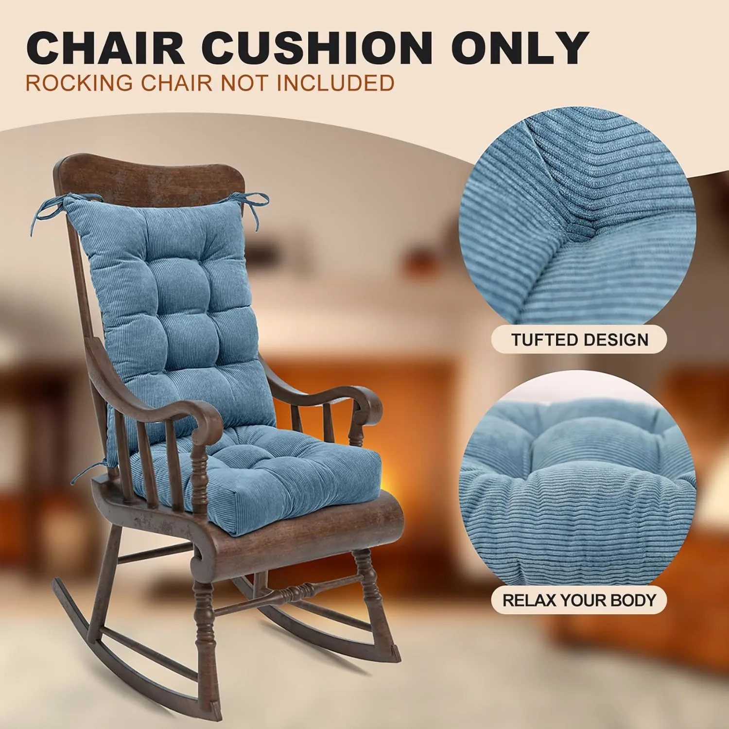 rocking chair cushion set 2