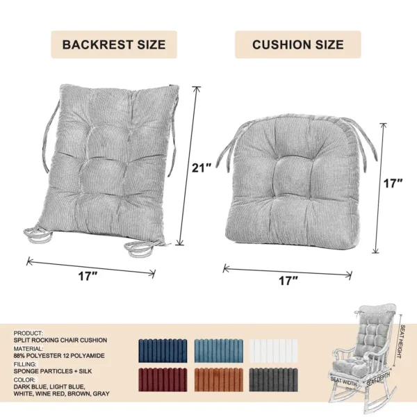 rocking chair cushion set 7