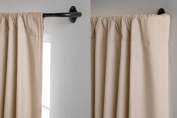 room darkening curtain rod 7