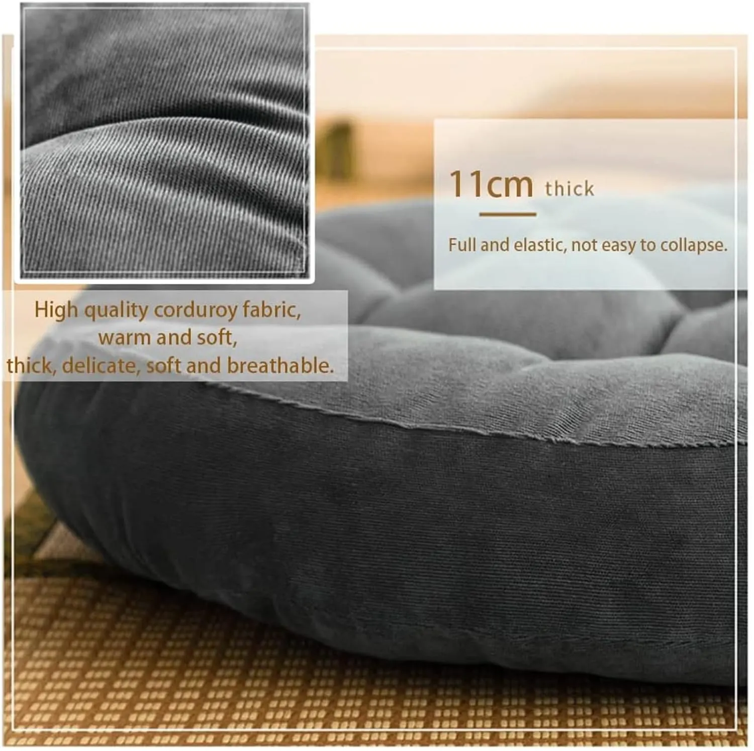 round floor pillow seat 3