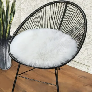 round fur chair cushion 1