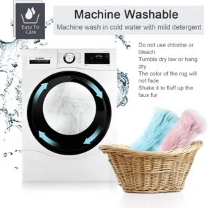 round fur chair cushion 7