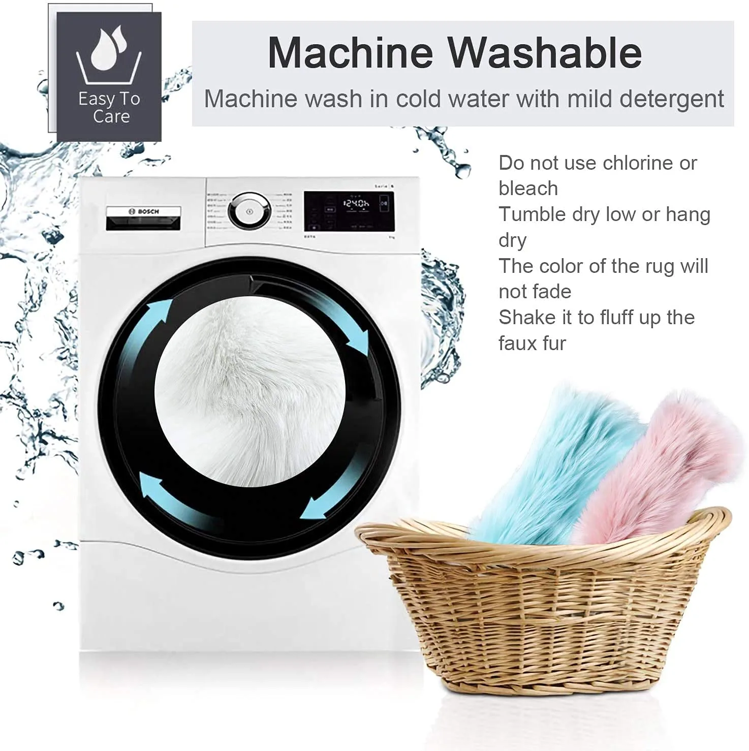 round fur chair cushion 7