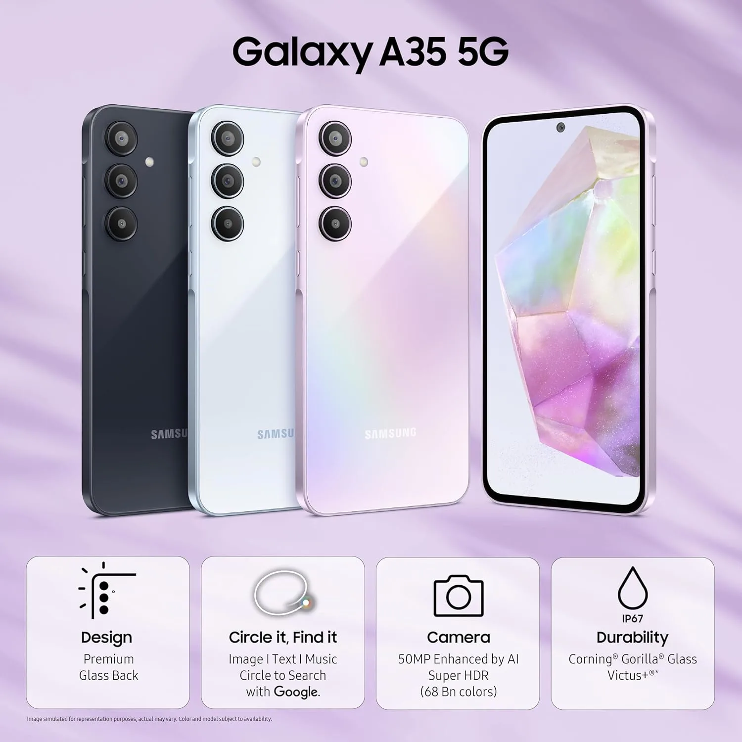 samsung galaxy a35 lilac 2