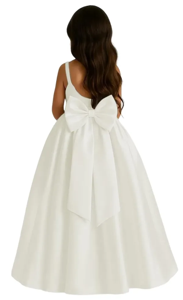 satin flower girl dress 7