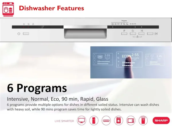sharp dishwasher settings 2